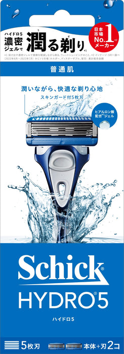 Schick Hydro 5 Blue Holder with Skin Guard - Includes Blade and Extra Replacement