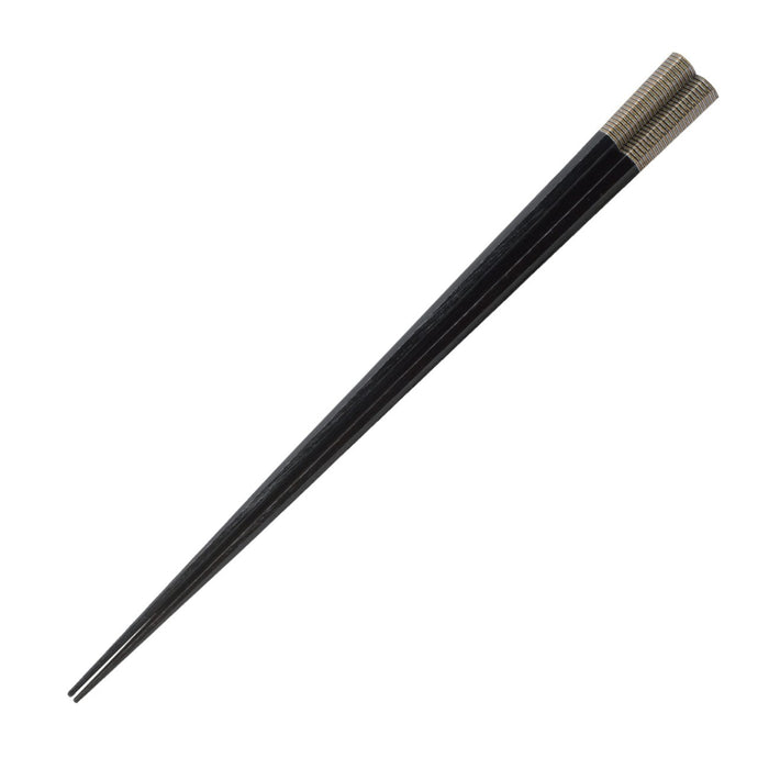 Hyozaemon Wakasa Lacquer Chopsticks Black Gold Thread Large 23.5cm-Kiichin - The #1 Place for Japanese Goods in Your Hand!