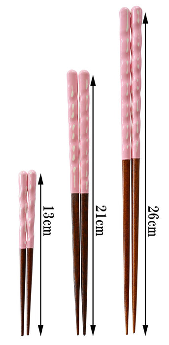 Hyozaemon 19cm Coral Pink Lacquer Chopsticks Dishwasher Safe Natural Wood-Kiichin - The #1 Place for Japanese Goods in Your Hand!