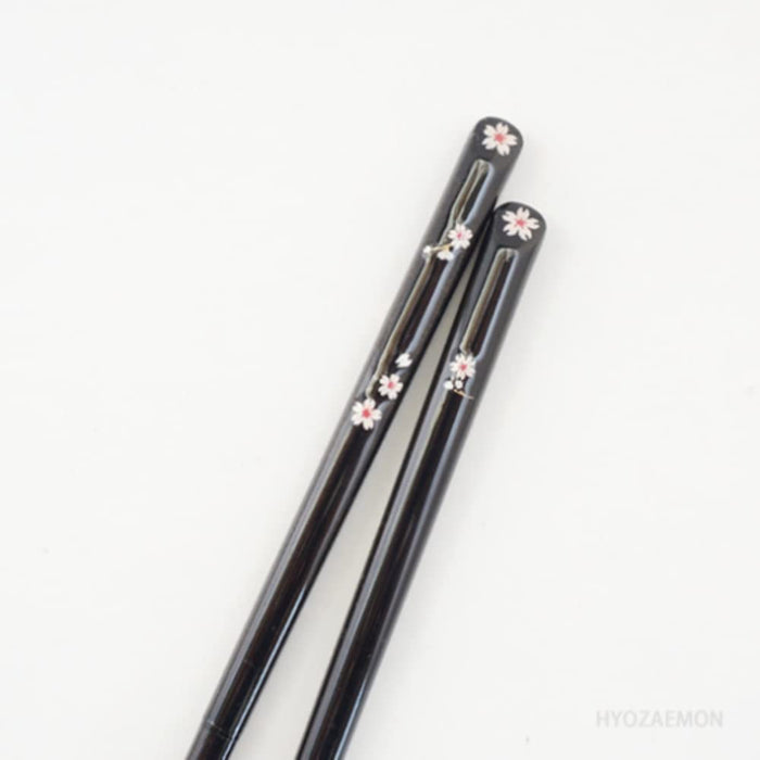 Hyozaemon Wakasa Lacquer Chopsticks Black Large 23.5Cm Y-151-Kiichin - The #1 Place for Japanese Goods in Your Hand!