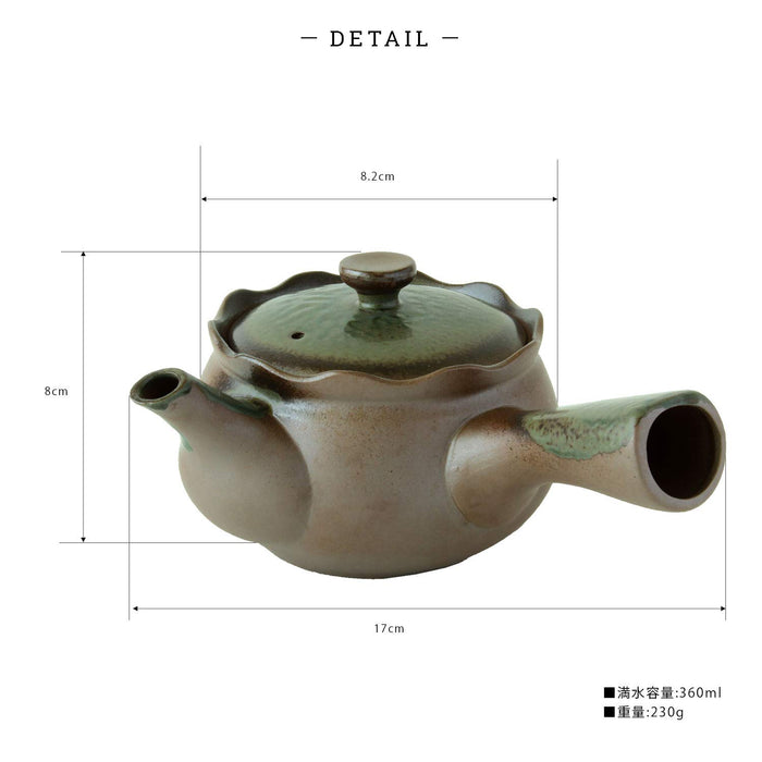 Adding Color To Your Life: Irodori Green Banko-Yaki Teapot 360ml Made in Japan-Kiichin - The #1 Place for Japanese Goods in Your Hand!