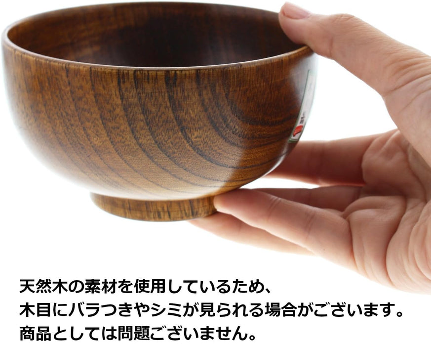 Ishida Lacquered Natural Wood Bowl 7x11.2cm Wooden Dining Essential-Kiichin - The #1 Place for Japanese Goods in Your Hand!