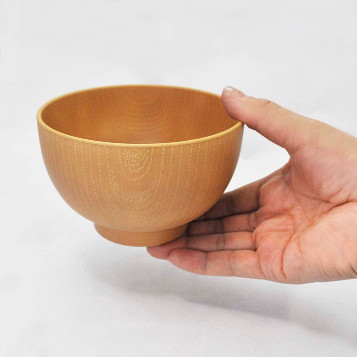 Ishida Beige Wood Grain Soup Bowl 67845 Dishwasher Microwave Safe Japan Made-Kiichin - The #1 Place for Japanese Goods in Your Hand!