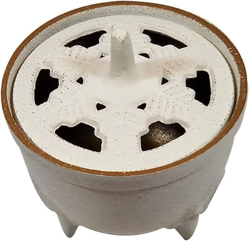 Iwachu Yuki Gold Linen Incense Burner 8.5x9cm Nambu Ironware Design-Kiichin - The #1 Place for Japanese Goods in Your Hand!