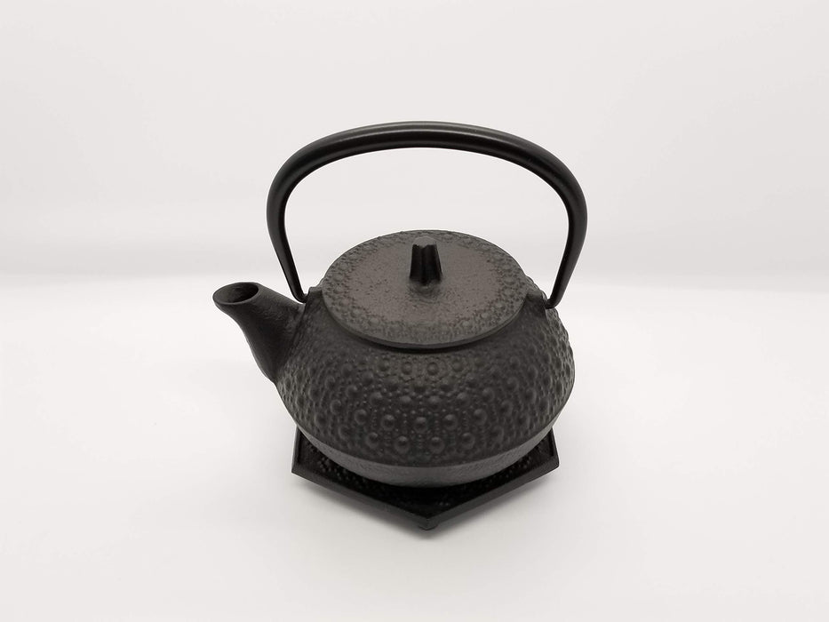 Iwachu Iron Teapot Set Black Finish 0.32L Tortoise Shell Design-Kiichin - The #1 Place for Japanese Goods in Your Hand!