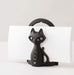 Iwachu Nambu Ironware Black Cat Letter Stand 10.5x5x14cm-Kiichin - The #1 Place for Japanese Goods in Your Hand!