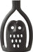 Iwachu Nambu Ironware Owl Letter Stand Black - 9x5x15.5 cm-Kiichin - The #1 Place for Japanese Goods in Your Hand!