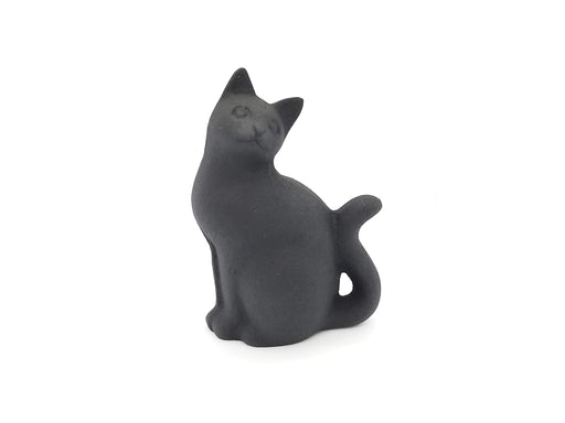 Iwachu Long-Tailed Cat Paperweight Black 5x3.5x7.5cm Nambu Ironware 30501-Kiichin - The #1 Place for Japanese Goods in Your Hand!