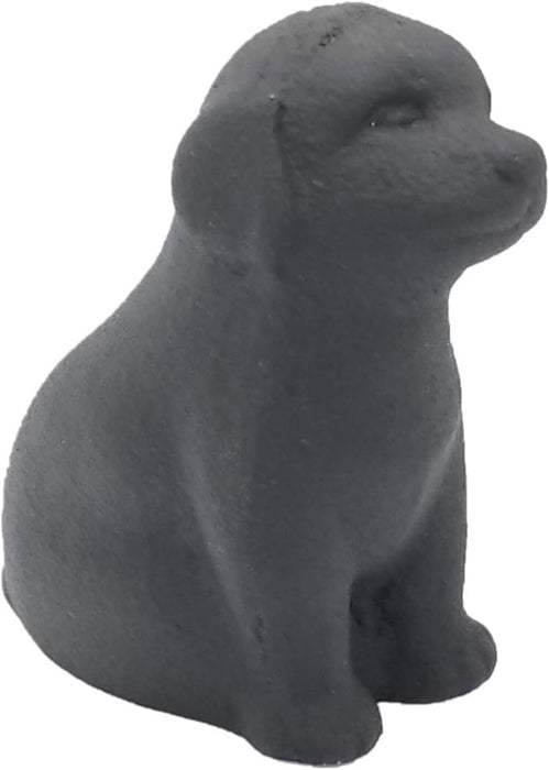 Iwachu Black Puppy Paperweight 3x5x5 cm Nambu Ironware Design Accessory-Kiichin - The #1 Place for Japanese Goods in Your Hand!