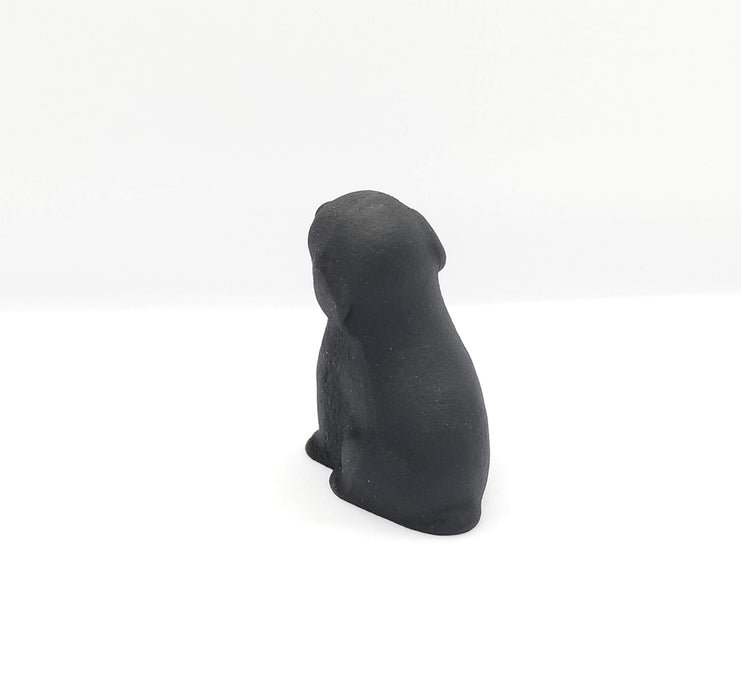Iwachu Black Puppy Paperweight 3x5x5 cm Nambu Ironware Design Accessory-Kiichin - The #1 Place for Japanese Goods in Your Hand!