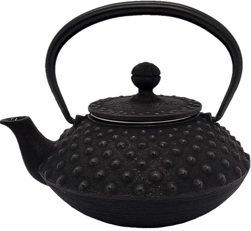 Iwachu Teapot 0.35L Black Enameled Nambu Ironware Arare Design 12041-Kiichin - The #1 Place for Japanese Goods in Your Hand!