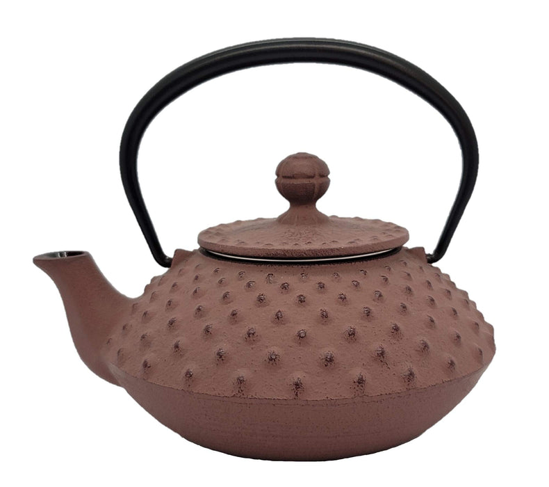 Iwachu Teapot 0.35L Flat Arare Chocolate Nambu Ironware Enameled Inside-Kiichin - The #1 Place for Japanese Goods in Your Hand!