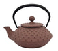 Iwachu Teapot 0.35L Flat Arare Chocolate Nambu Ironware Enameled Inside-Kiichin - The #1 Place for Japanese Goods in Your Hand!