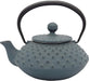 Iwachu Teapot Flat Arare Damman Blue 0.35L Enameled Nambu Ironware-Kiichin - The #1 Place for Japanese Goods in Your Hand!