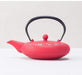 Iwachu Japanese Sakura Teapot 0.6L Silver Red Enameled Nambu Ironware-Kiichin - The #1 Place for Japanese Goods in Your Hand!