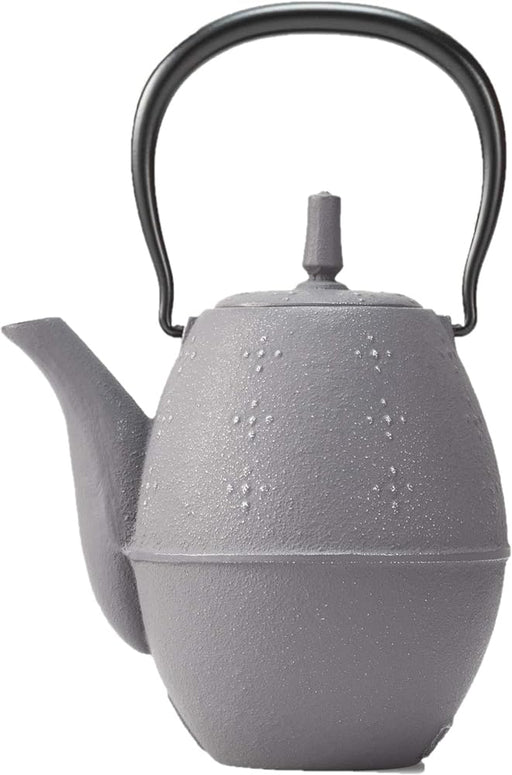 Iwachu Teapot Rice Cooker Silver Gray 0.6L Enameled Nambu Ironware-Kiichin - The #1 Place for Japanese Goods in Your Hand!