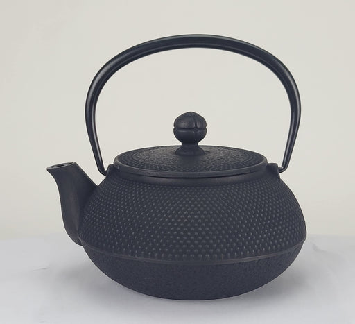 Iwachu Arare Black Teapot 0.65L Enameled Interior Nanbu Ironware 12302-Kiichin - The #1 Place for Japanese Goods in Your Hand!