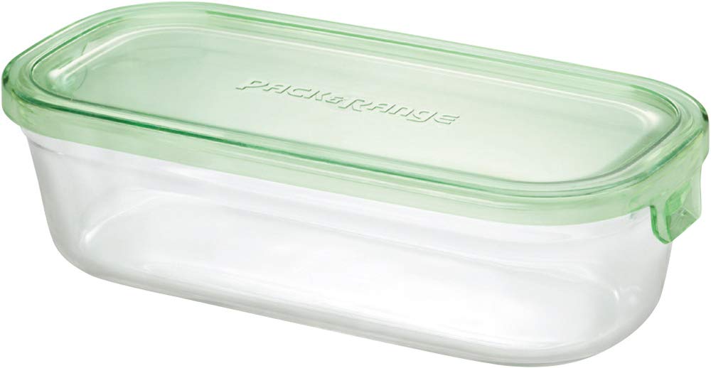 Iwaki Medium Green Heat-Resistant Glass Butter Storage Container 500Ml