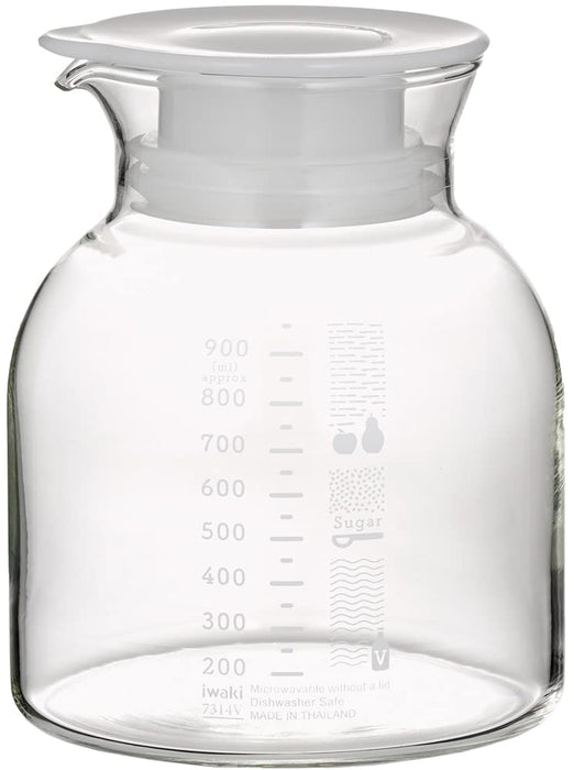 Iwaki Japan 1L Heat Resistant Glass Fruit & Vinegar - Premium Quality-Kiichin - The #1 Place for Japanese Goods in Your Hand!