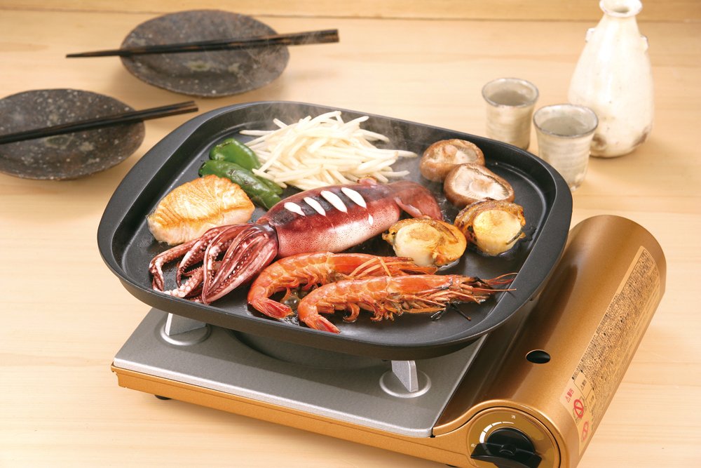 Iwatani Fluorine Coated Teppanyaki Plate Cb-P-Pnaf Non-Stick Griddle-Kiichin - The #1 Place for Japanese Goods in Your Hand!