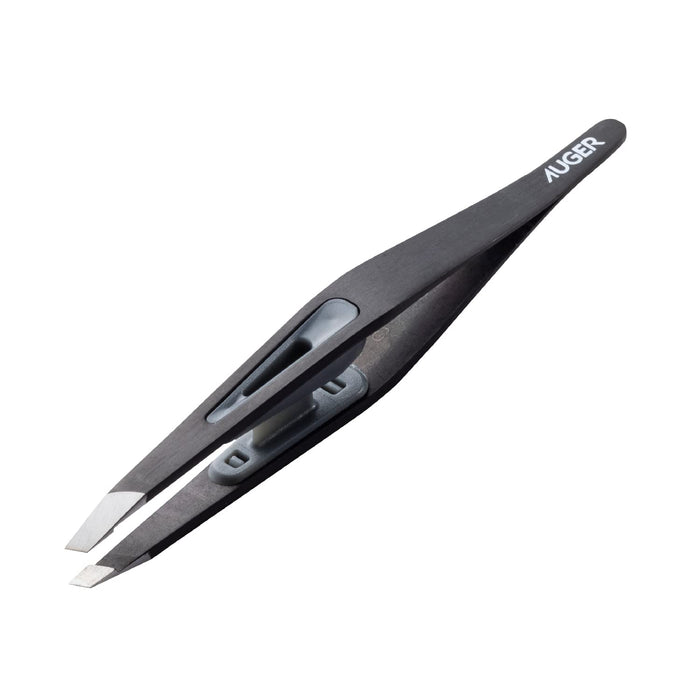 Kai Corporation Angled Tip Eyebrow Tweezers for Men's Grooming
