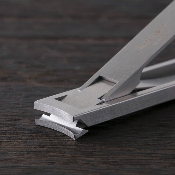 Kai Nail Clippers Leaf Type Curved Blade with Leather Case Made in Japan