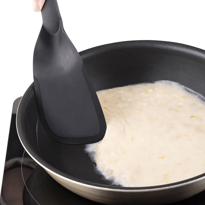 Kai Corporation Dishwasher Safe Spatula Easy Clean Stackable Black Kasanaru De5775-Kiichin - The #1 Place for Japanese Goods in Your Hand!