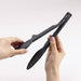 Kai Corporation Kasanaru De5777 Black Tongs Dishwasher Safe Easy Clean Stackable-Kiichin - The #1 Place for Japanese Goods in Your Hand!