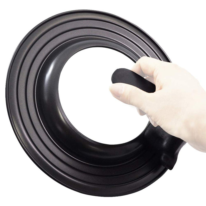 Kai Corporation Glass Frying Pan Cover 26-30Cm Black Stand Rust Resistant-Kiichin - The #1 Place for Japanese Goods in Your Hand!