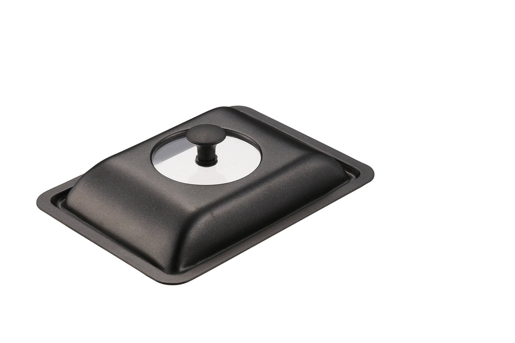 Kai Corporation Black Glass Lid with Window for Tamagoyaki Pan Dy5225-Kiichin - The #1 Place for Japanese Goods in Your Hand!