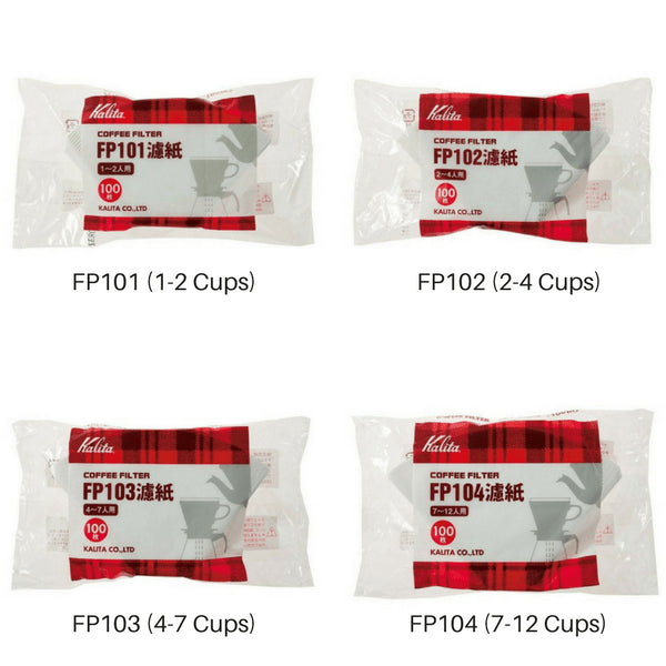 Kalita Japan Coffee Filter Papers (100 Pack) 2-4 Cups - Fp102