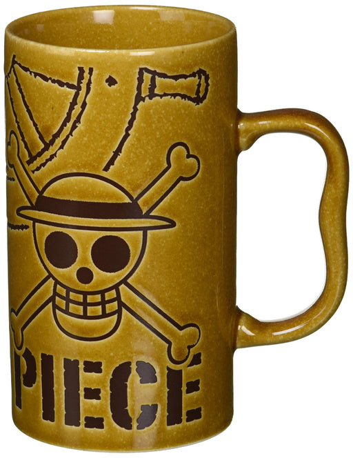 Kanesho Pottery Anime One Piece Pirate Flag Water Repellent Brown Mug 600ml-Kiichin - The #1 Place for Japanese Goods in Your Hand!
