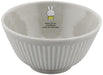 Kanesho Pottery Ceramic Miffy Rice Bowl 12cm Gray Stoneware for Kids-Kiichin - The #1 Place for Japanese Goods in Your Hand!