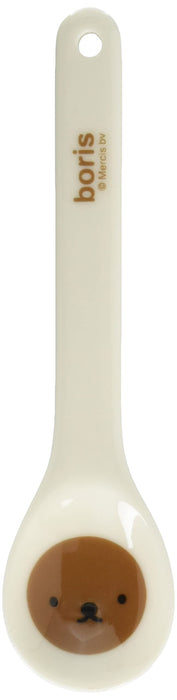 Kanesho Pottery Miffy Police Ceramic Spoon Brown 13cm 409628 Face Up Design-Kiichin - The #1 Place for Japanese Goods in Your Hand!