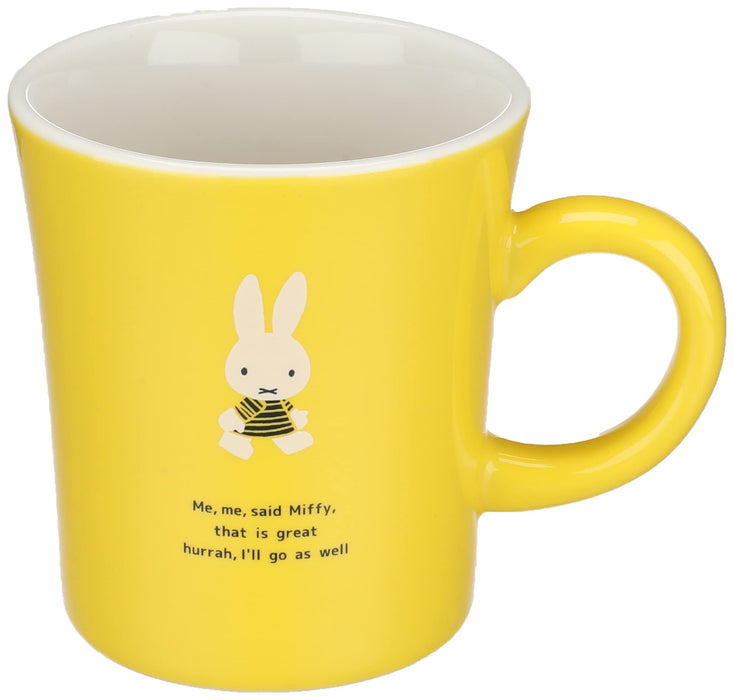 Kanesho Pottery Dick Bruna Miffy Yellow Porcelain Mug 208134-Kiichin - The #1 Place for Japanese Goods in Your Hand!
