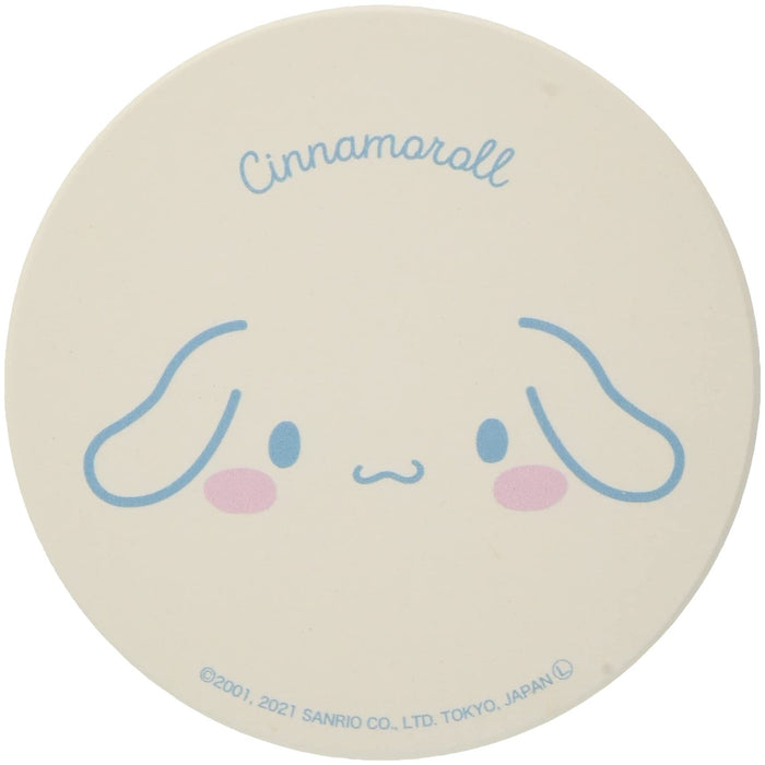 Kanesho Pottery Ceramic Coaster 9cm Cinnamoroll Face Water Absorbent-Kiichin - The #1 Place for Japanese Goods in Your Hand!