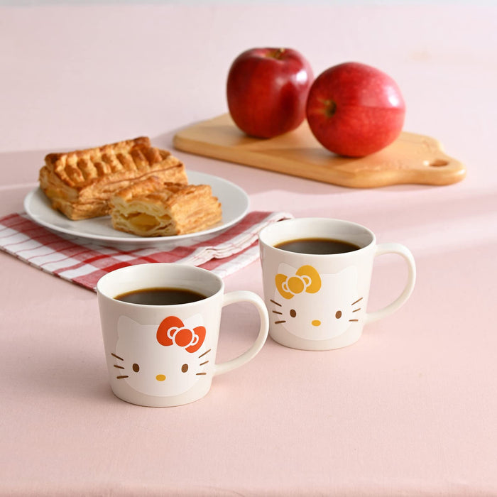 Kanesho Pottery Hello Kitty Mug 280ml White Made in Japan-Kiichin - The #1 Place for Japanese Goods in Your Hand!