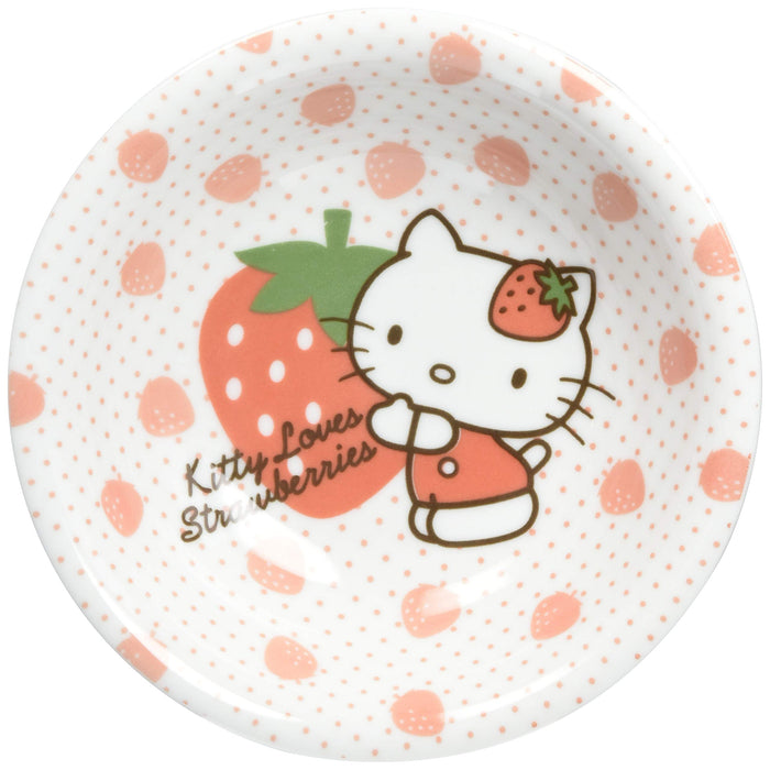 Kanesho Pottery Hello Kitty Strawberry Mini Curry Dish 17cm White-Kiichin - The #1 Place for Japanese Goods in Your Hand!