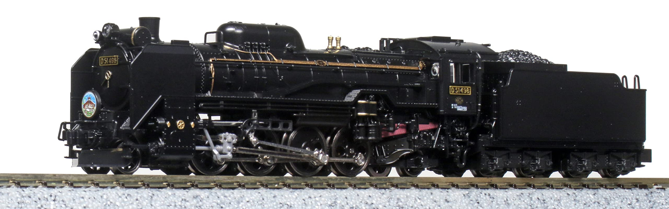 Kato N Gauge D51 498 蒸汽机车黑色带侧灯 2016-A