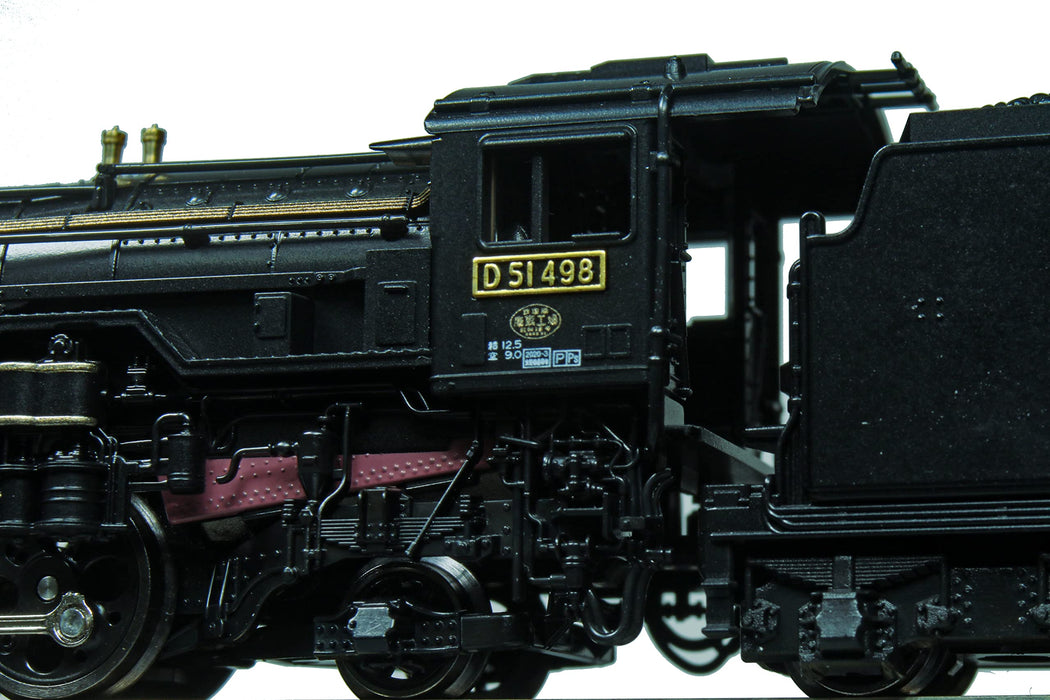 Kato N Gauge D51 498 蒸汽机车黑色带侧灯 2016-A