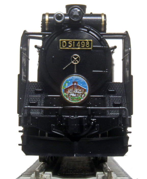 Kato N Gauge D51 498 蒸汽机车黑色带侧灯 2016-A