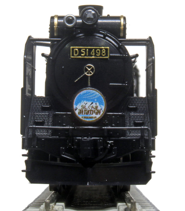 Kato N Gauge D51 498 蒸汽机车黑色带侧灯 2016-A