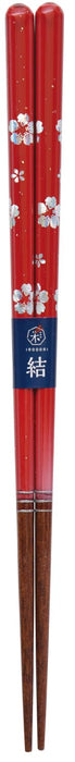 Kawai Sakura Red Chopsticks Fan Design Approx. H21 124872 Durable Set-Kiichin - The #1 Place for Japanese Goods in Your Hand!