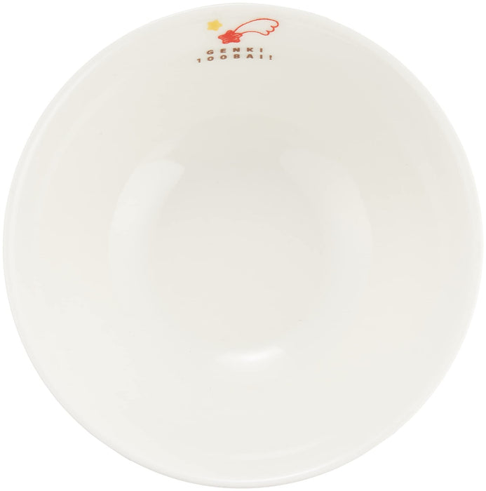 Kanesho Pottery Lets Go Anpanman 11cm Ceramic Rice Bowl Nakayoshi Series White-Kiichin - The #1 Place for Japanese Goods in Your Hand!