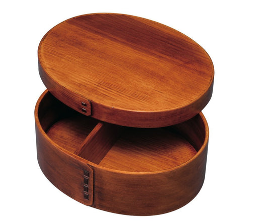 Yamaya Lacquerware Large Wooden Bento Box with Dividers Lacquer Finish-Kiichin - The #1 Place for Japanese Goods in Your Hand!