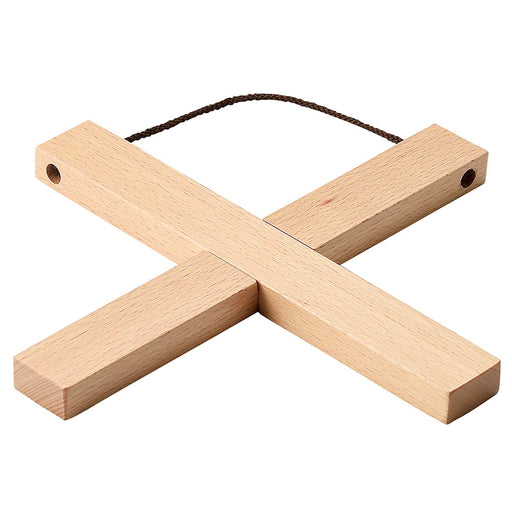 Santo Large Wooden Trivet 21Cm Cross Design Model 17223-Kiichin - The #1 Place for Japanese Goods in Your Hand!