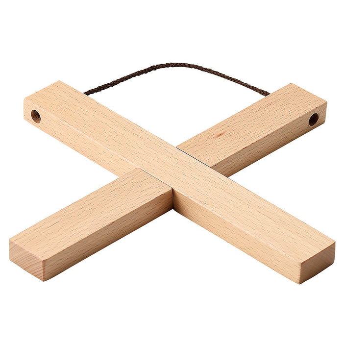 Santo Large Wooden Trivet 21Cm Cross Design Model 17223-Kiichin - The #1 Place for Japanese Goods in Your Hand!