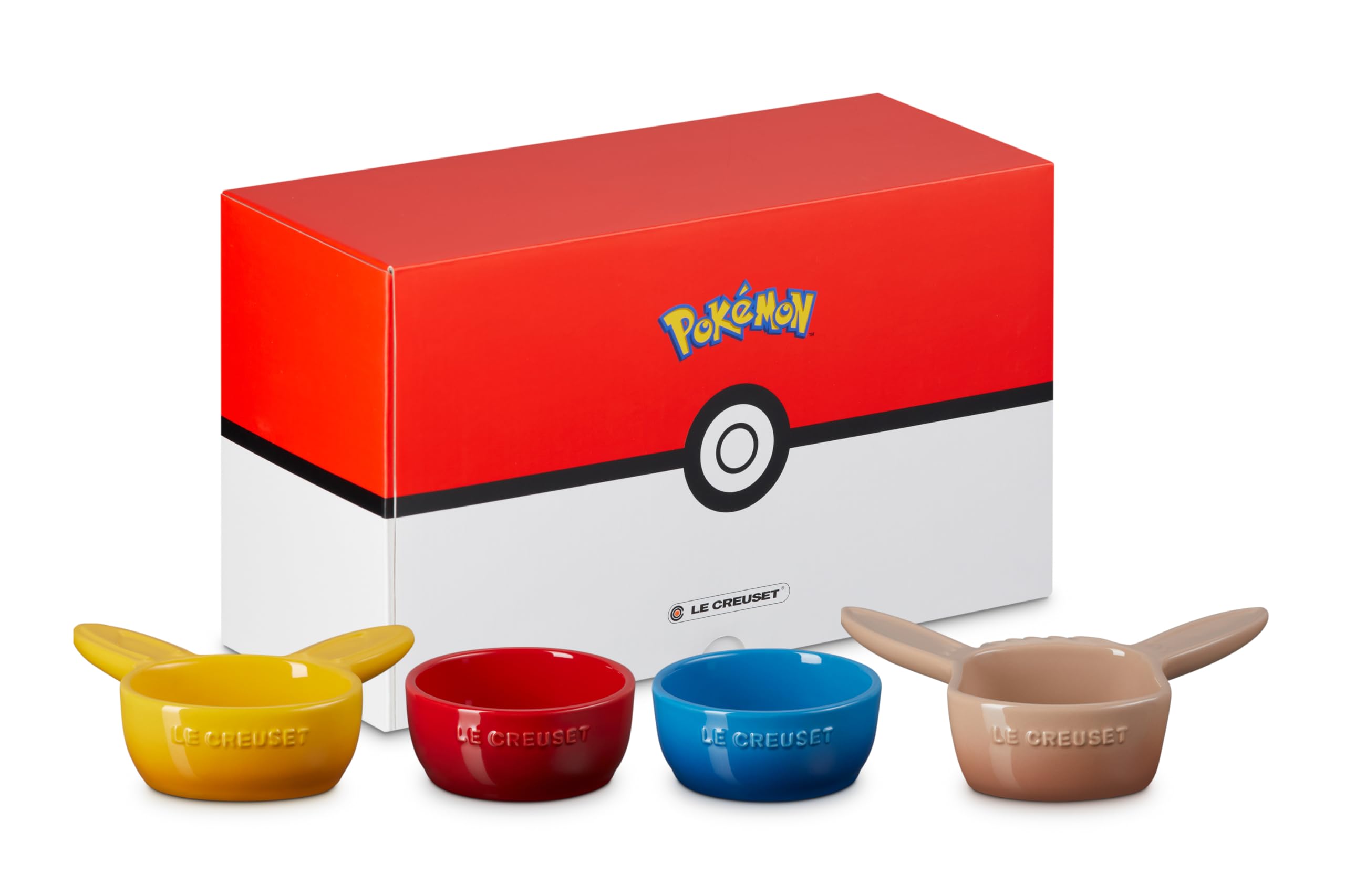 Le Creuset Pokemon Mini Dish Set of 4 Official Japanese Edition