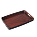 Yamaya Lacquerware Shop Long Black Kiso Tray 48cm Non-Slip Wood Grain Pattern-Kiichin - The #1 Place for Japanese Goods in Your Hand!