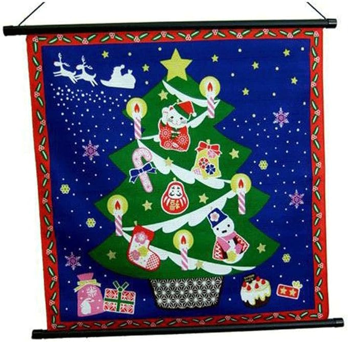 Maeda Senko Cotton Furoshiki Bento Lunch Cloth - Festive Christmas Wrap